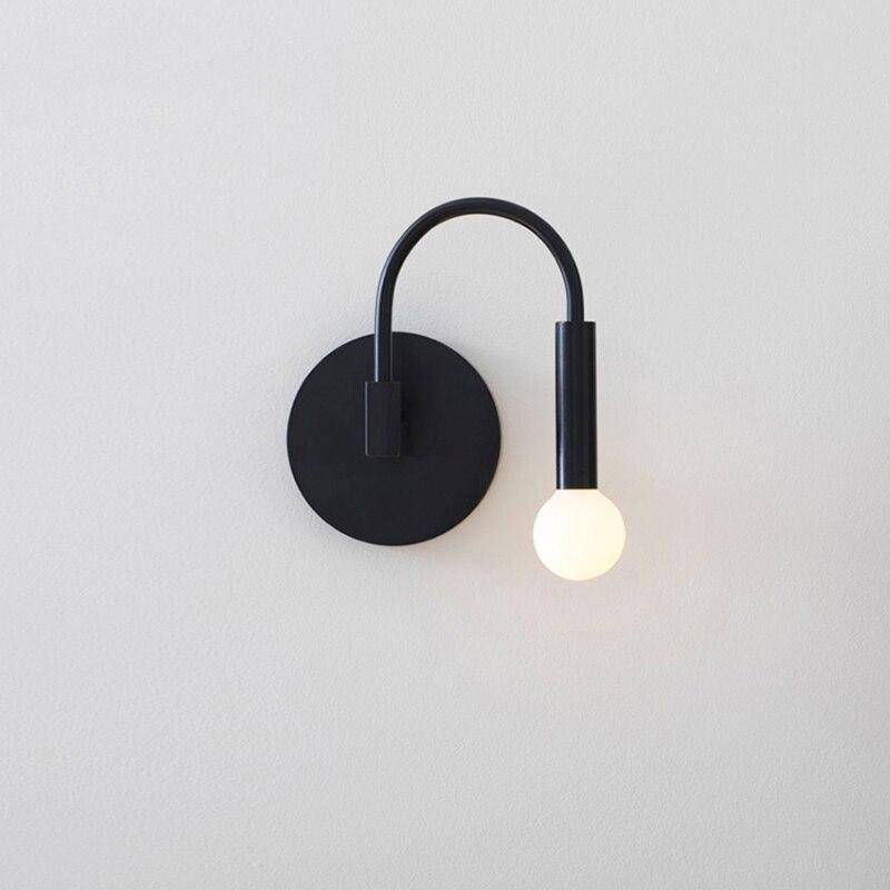 Applique murale LED Design avec ampoule suspendue | Marco Lucetti Noir / Naturelle