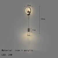 Applique Murale LED Design avec Gradation de Température | Marco Lucetti Noir / 3 Température de couleur