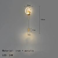 Applique Murale LED Design avec Gradation de Température | Marco Lucetti Or / 3 Température de couleur