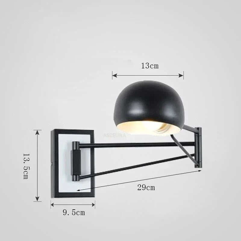 Applique murale LED design avec interrupteur | Marco Lucetti Noir / Sans interrupteur