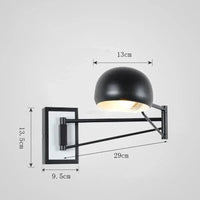 Applique murale LED design avec interrupteur | Marco Lucetti Noir / Sans interrupteur