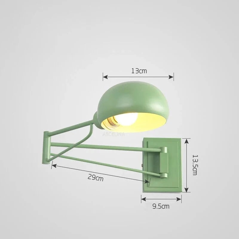 Applique murale LED design avec interrupteur | Marco Lucetti Vert / Sans interrupteur