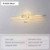 Applique murale LED design avec miroir tendance | Marco Lucetti LWL040 B 40cm / Blanc froid