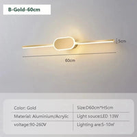 Applique murale LED design avec miroir tendance | Marco Lucetti LWL040 B 60cm / Blanc froid