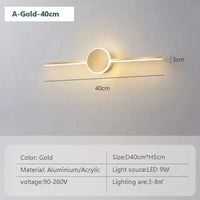 Applique murale LED design avec miroir tendance | Marco Lucetti LWL040A 40cm / Blanc froid