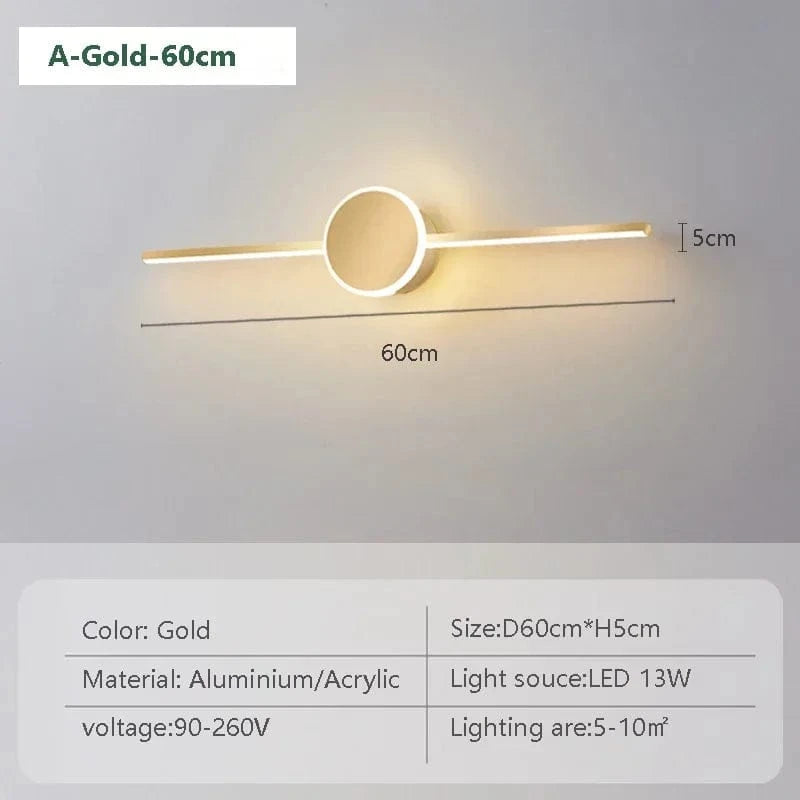 Applique murale LED design avec miroir tendance | Marco Lucetti LWL040A 60cm / Blanc froid