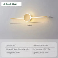 Applique murale LED design avec miroir tendance | Marco Lucetti LWL040A 60cm / Blanc froid