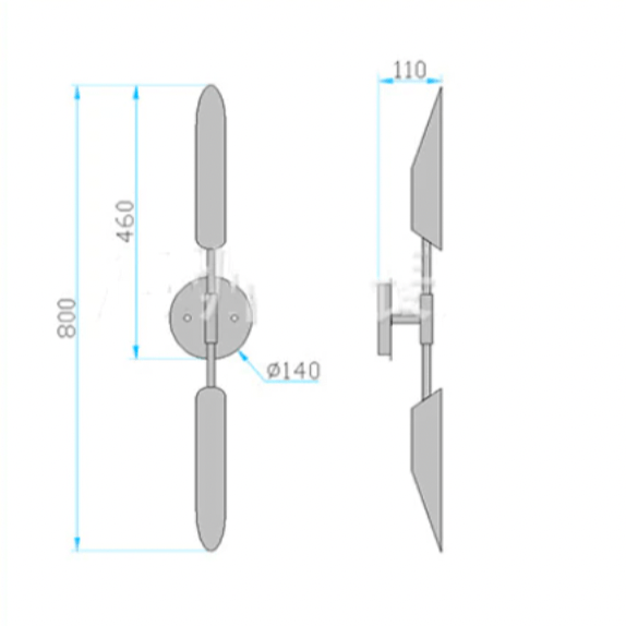 Applique murale LED design Bronze | Marco Lucetti