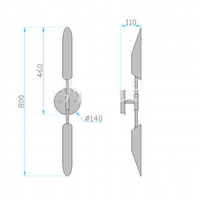 Applique murale LED design Bronze | Marco Lucetti