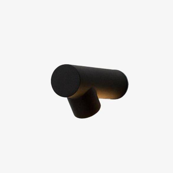 Applique murale LED design "Cylindra" pour l'extérieur | Marco Lucetti Noir