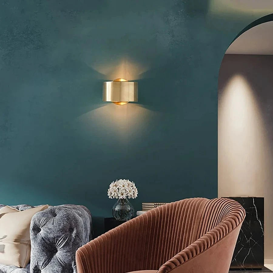 Applique murale LED design dorée effet cuivré | Marco Lucetti