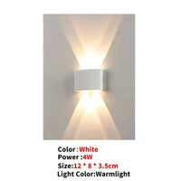 Applique murale LED design en aluminium | Marco Lucetti Blanc-4W-Warmlight