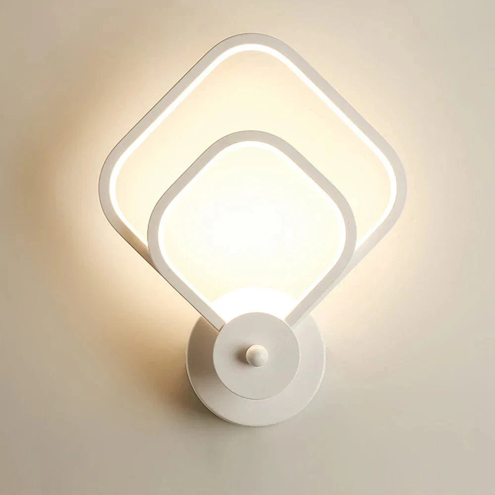 Applique murale LED design en carré arrondi | Marco Lucetti