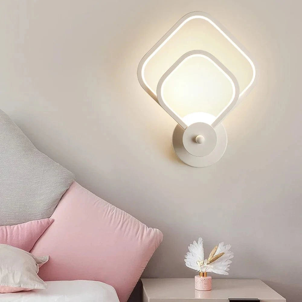 Applique murale LED design en carré arrondi | Marco Lucetti