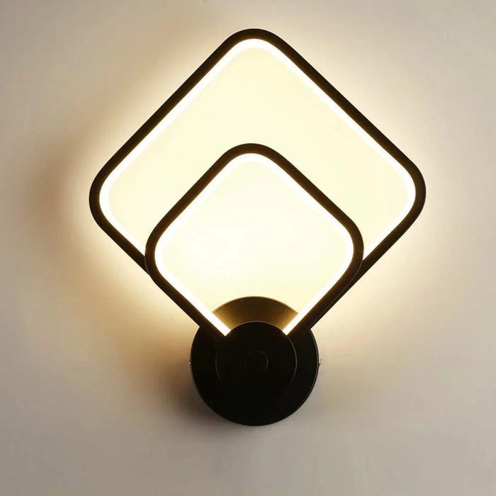 Applique murale LED design en carré arrondi | Marco Lucetti