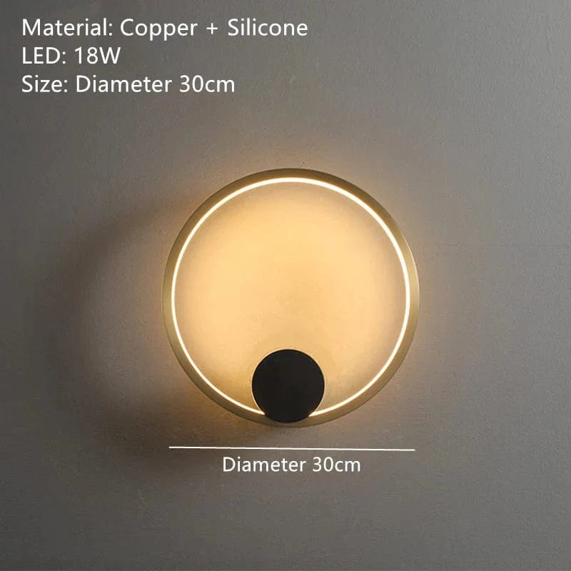 Applique murale LED design en cuivre pour une ambiance apaisante | Marco Lucetti D-grand / 3 températures de couleur