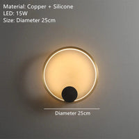 Applique murale LED design en cuivre pour une ambiance apaisante | Marco Lucetti D-petit / 3 températures de couleur