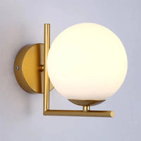 Applique murale LED design en fer avec abat-jour en verre | Marco Lucetti