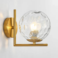 Applique murale LED design en fer avec abat-jour en verre | Marco Lucetti