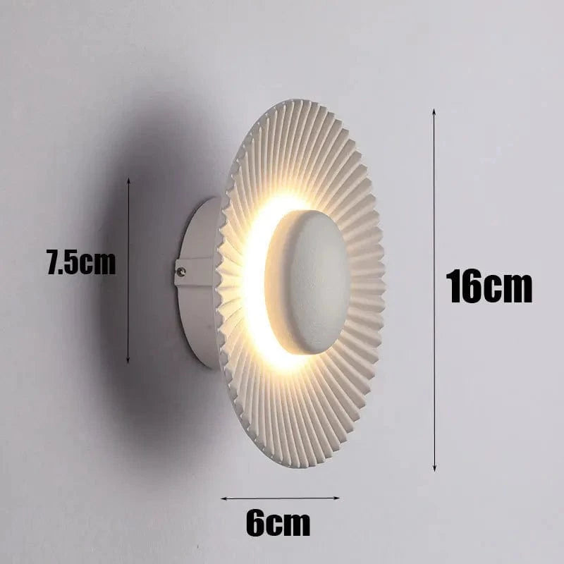 Applique murale LED Design en forme de disque pour le secteur hôtelier et de la restauration. | Marco Lucetti Blanc / Blanc chaud (2700K)