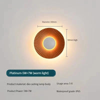 Applique murale LED Design en forme de disque pour le secteur hôtelier et de la restauration. | Marco Lucetti C / Blanc chaud (2700K)