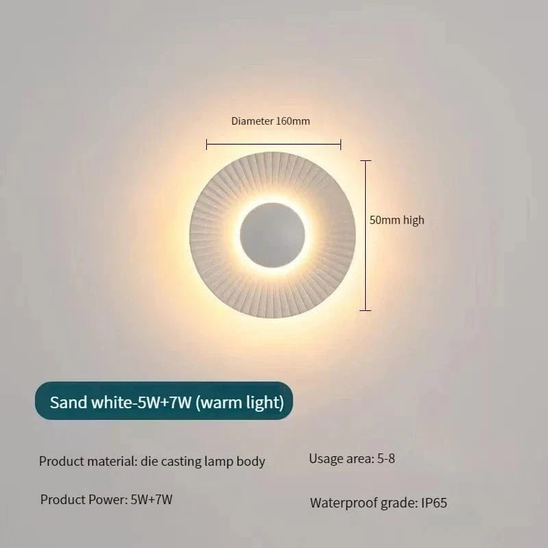 Applique murale LED Design en forme de disque pour le secteur hôtelier et de la restauration. | Marco Lucetti UN / Blanc chaud (2700K)