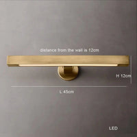 Applique murale LED design en laiton brossé | Marco Lucetti