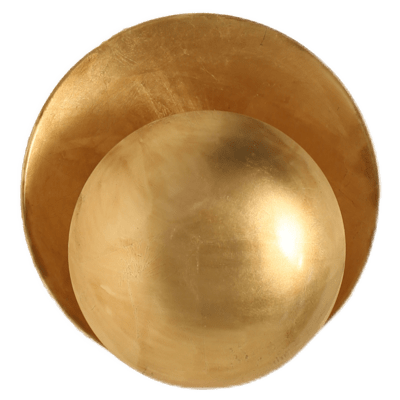 Applique murale LED design en métal coloré boule | Marco Lucetti Doré