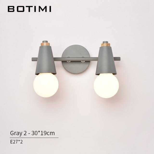 Applique murale LED design en métal coloré | Marco Lucetti 2 lampes - Gris