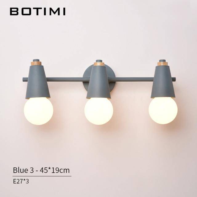 Applique murale LED design en métal coloré | Marco Lucetti 3 lampes - Bleu