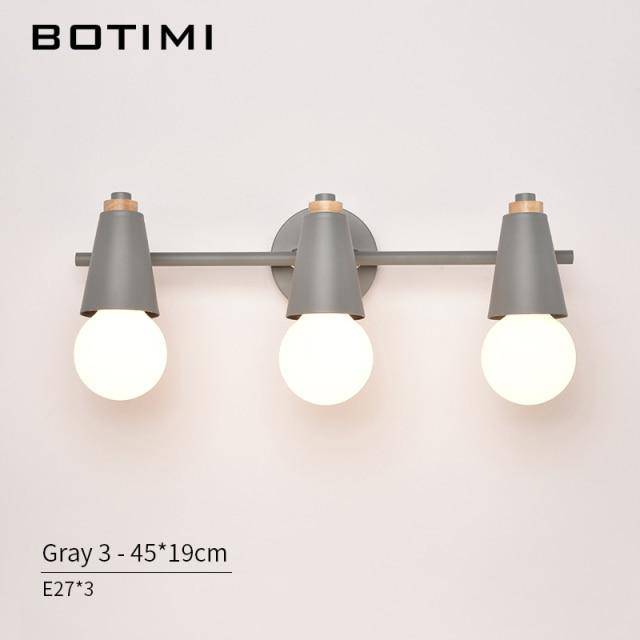 Applique murale LED design en métal coloré | Marco Lucetti 3 lampes - Gris