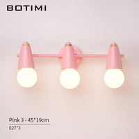 Applique murale LED design en métal coloré | Marco Lucetti 3 lampes - Rose