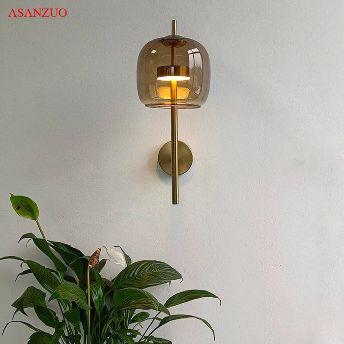 Applique murale LED design en verre avec éclairage chaleureux | Marco Lucetti