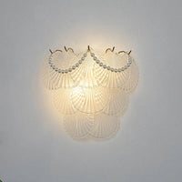 Applique Murale LED Design en Verre - Collection Perle Plume Feuille Coquille Soleil Fleur | Marco Lucetti