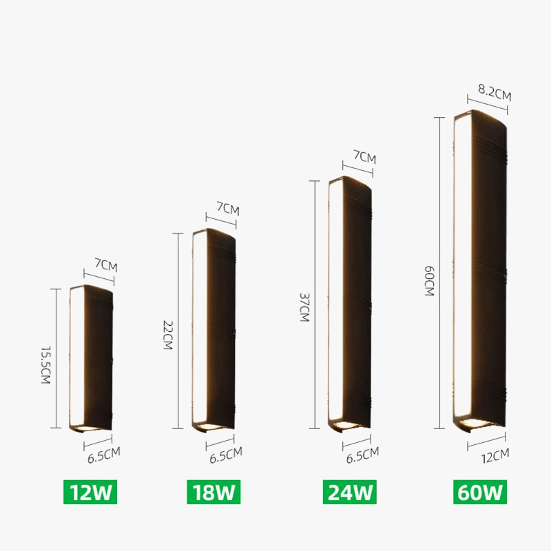 Applique murale LED design et étanche en aluminium pour extérieur | Marco Lucetti