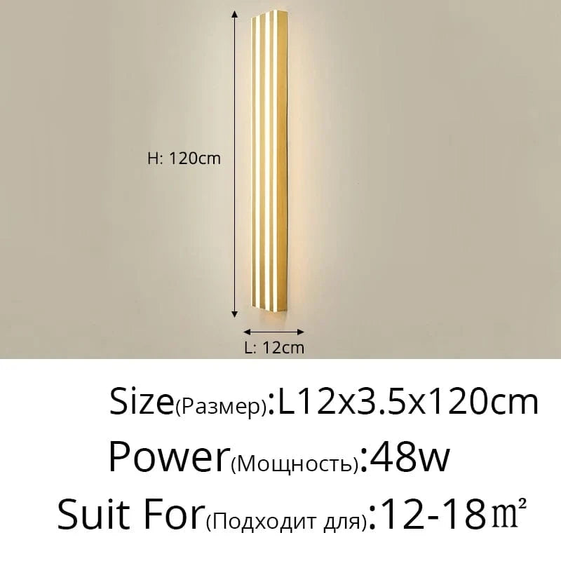 Applique murale LED design étanche en acrylique | Marco Lucetti Style B 120 cm / Non étanche / Blanc froid, pas de télécommande