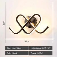 Applique murale LED Design Intérieur | Marco Lucetti Modèle K / Blanc chaud (2700-3500K)