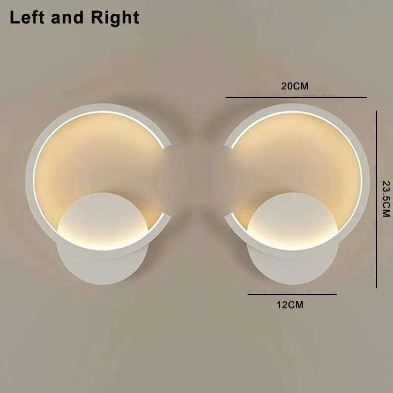 Applique Murale LED Design Maison - Idéale pour Salon, Chambre ou Chevet | Marco Lucetti B Blanc--L et R / Blanc froid - Pas de RC