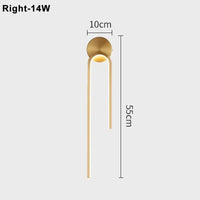 Applique Murale LED Design Maison - Idéale pour Salon, Chambre ou Chevet | Marco Lucetti Or-droite / Blanc froid - Pas de RC