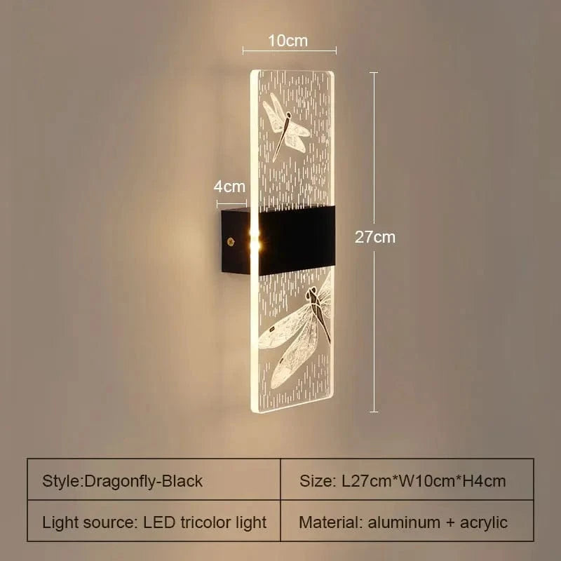 Applique murale LED design | Marco Lucetti 3color-DragonyNoir