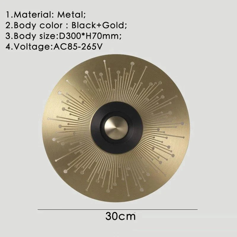 Applique murale LED design | Marco Lucetti Or / Blanc froid (5 500-7 000 K).