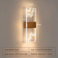 Applique murale LED design | Marco Lucetti Ruban 3 couleurs doré