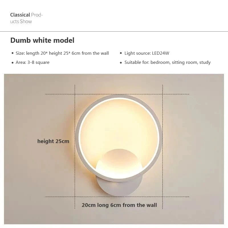 Applique murale LED design | Marco Lucetti Type C Blanc / Blanc chaud