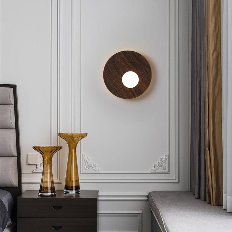 Applique murale LED design métal rond LUXEZ | Marco Lucetti