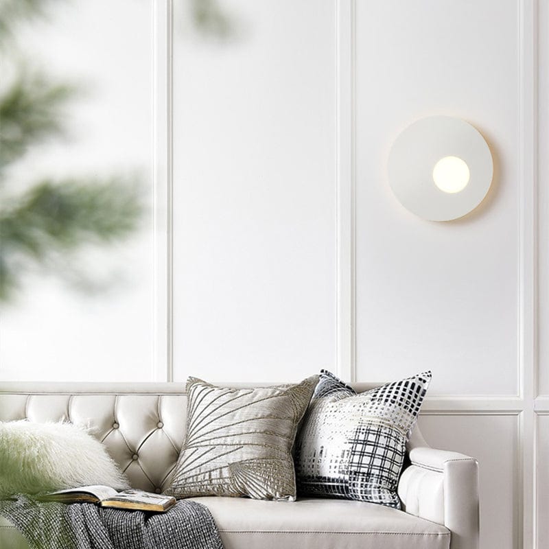 Applique murale LED design métal rond LUXEZ | Marco Lucetti