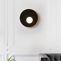 Applique murale LED design métal rond LUXEZ | Marco Lucetti