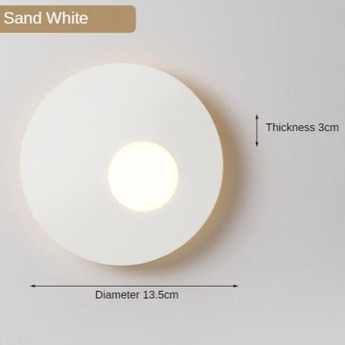 Applique murale LED design métal rond LUXEZ | Marco Lucetti Blanc