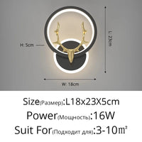 Applique Murale LED Design Nordique Moderne pour Décoration Intérieure - Lumière Atmosphérique | Marco Lucetti