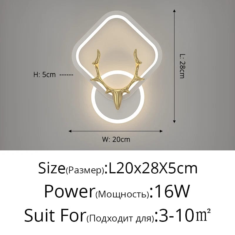 Applique Murale LED Design Nordique Moderne pour Décoration Intérieure - Lumière Atmosphérique | Marco Lucetti