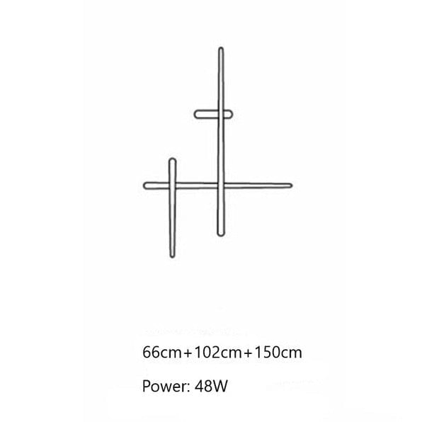 Applique murale LED design par Amayel | Marco Lucetti 3 barres lumineuses / Noir / Froide